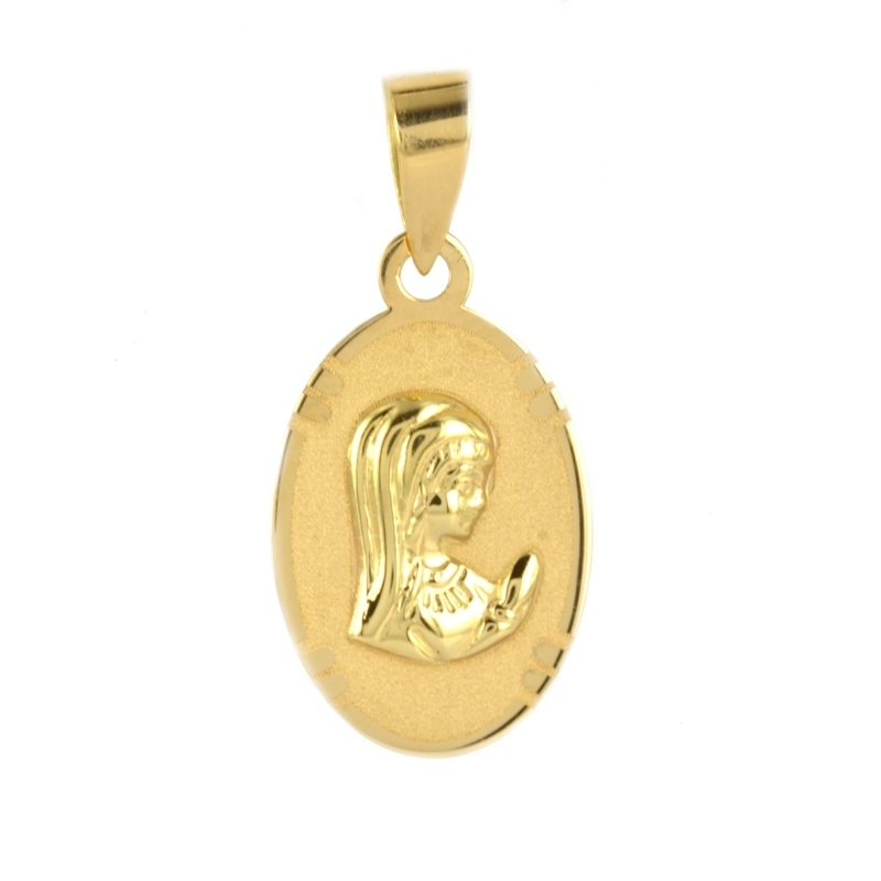 Medalla oro Virgen niña