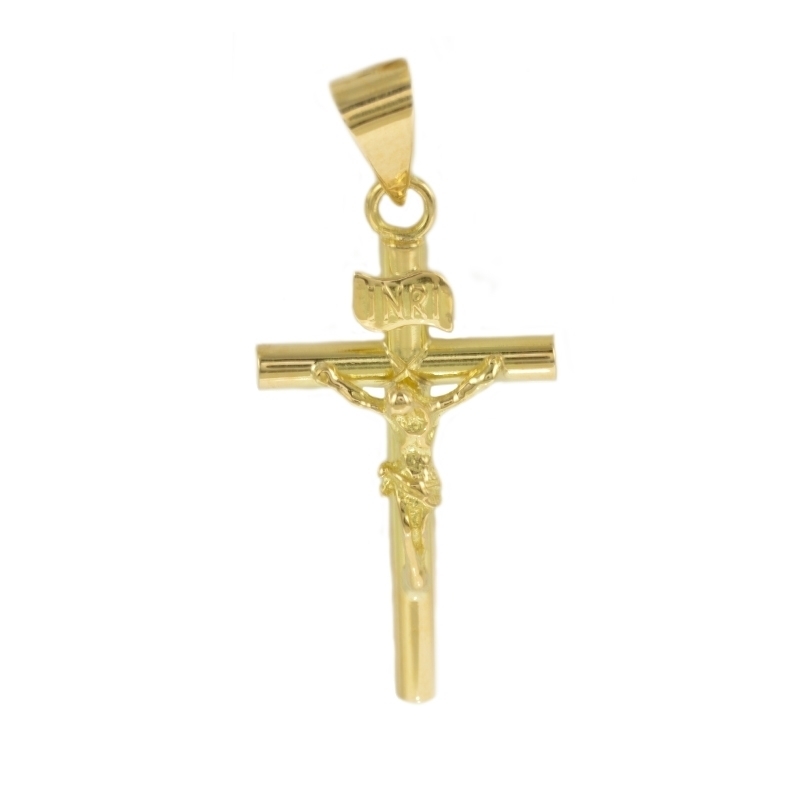 Cruz de oro con Cristo