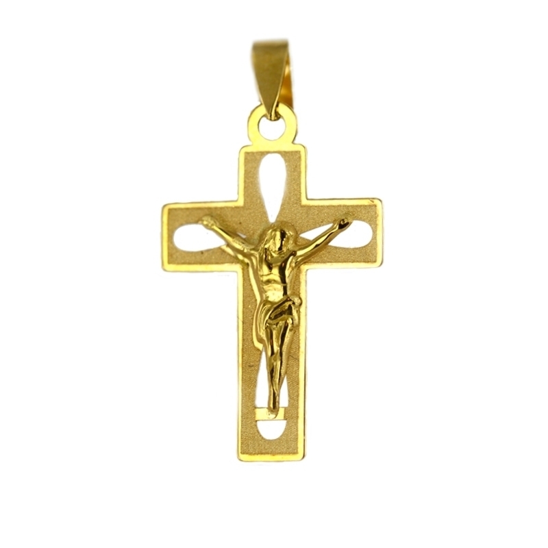 Cruz oro con Cristo